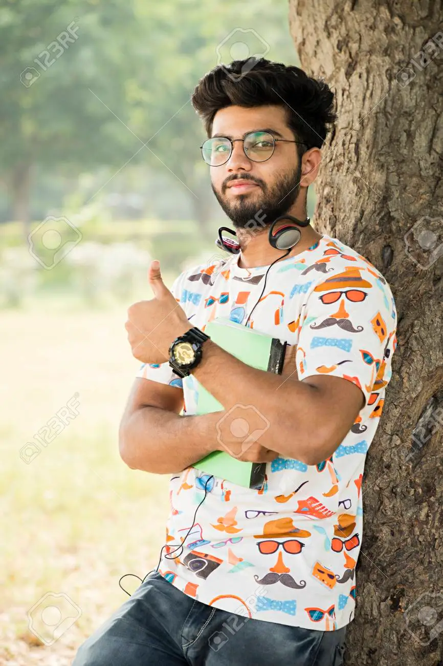 92495016 College Boy In Park