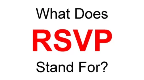 Rsvp Full Form