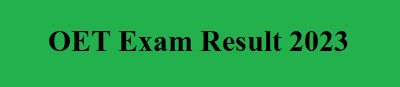 Oet Result 2023