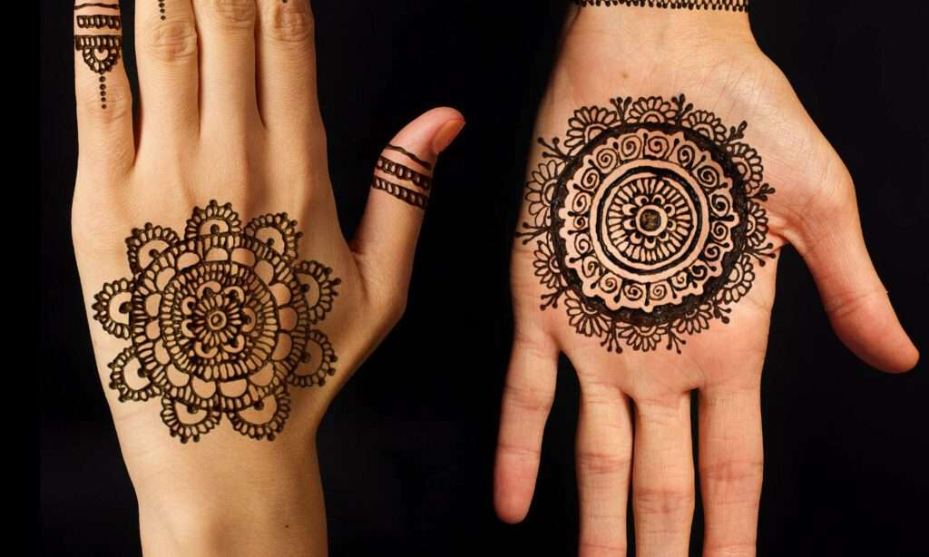 309203 Beautiful Palm Mehndi Designs
