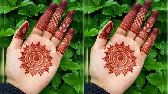Gents Mehndi Design Simple 5