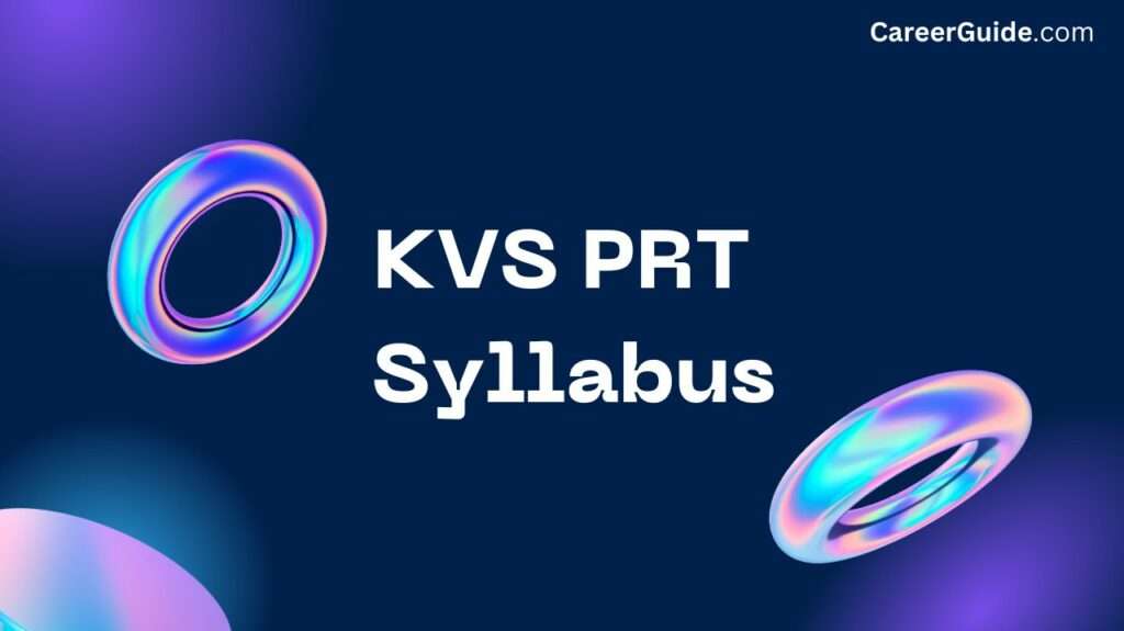 KVS PRT Syllabus