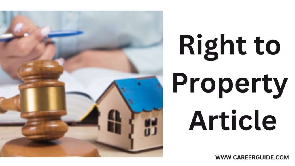Right To Property Article